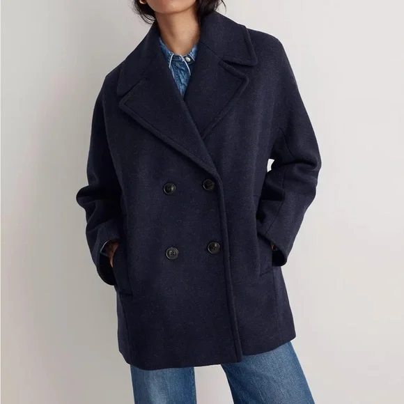 Madewell Carville Oversized Peacoat in Insuluxe Fabric - Picture 4 of 5